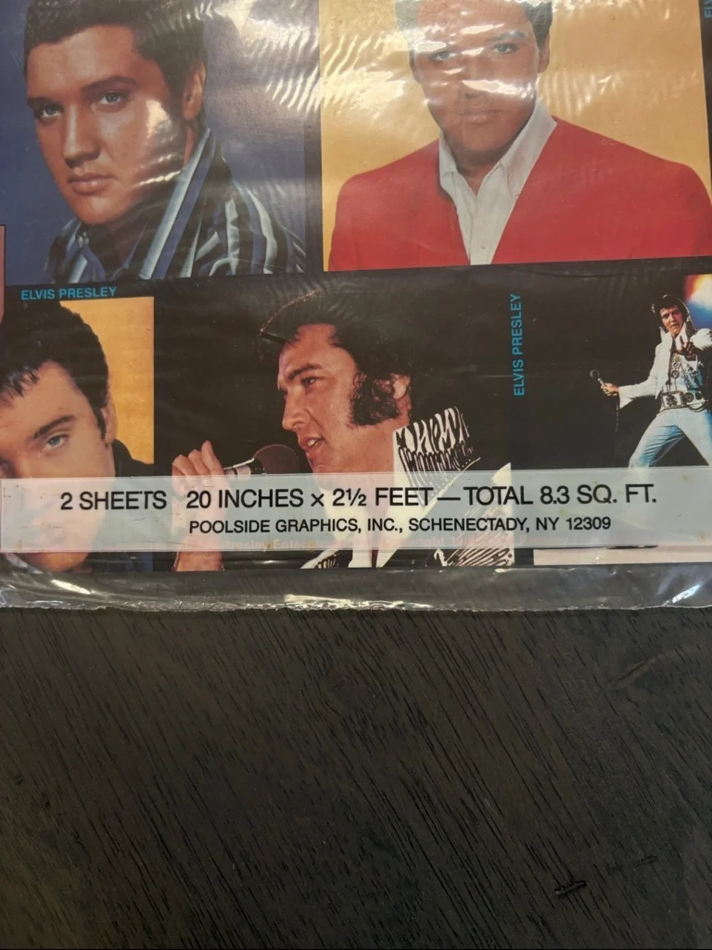 Elvis Presley memorabilia - Wrapping Paper Gift Wrap NWT. RARE! Rock 'N' Roll